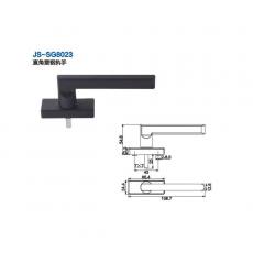 JS-SG8018標(biāo)準(zhǔn)塑鋼執(zhí)手A（鋁柄塑座）門(mén)窗五金 門(mén)窗配件