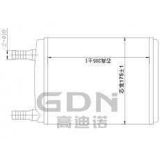 GDN.7.LA.013H-40 拉達 暖風機水箱