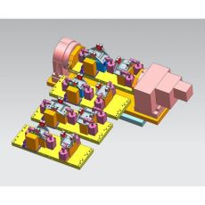 工裝夾具 四軸模塊化液壓夾具 汽車固定盤零部件